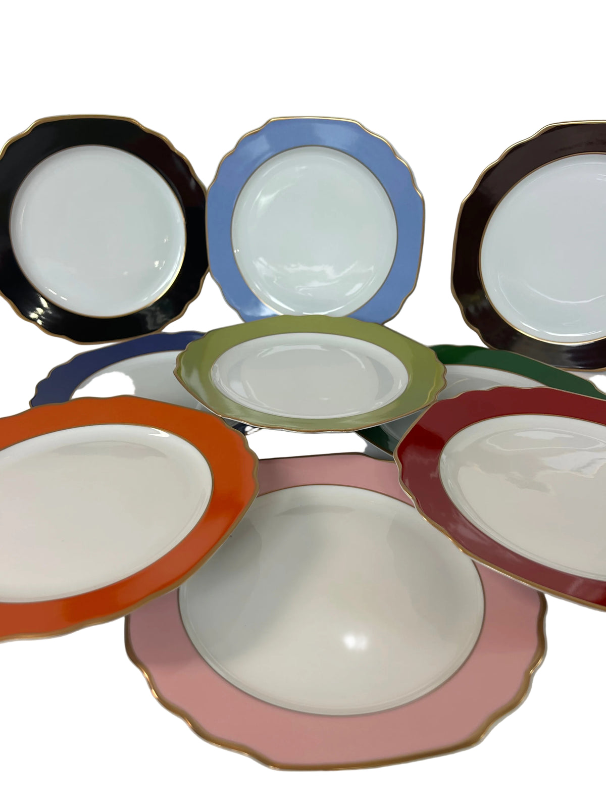 D7 - Set of 9 Dessert Plates - Pickard - 8.5