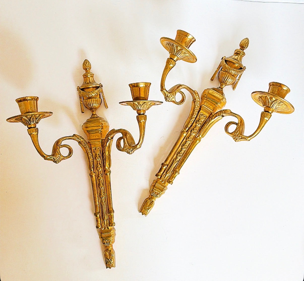 M10 - Pair of Brass Sconces
