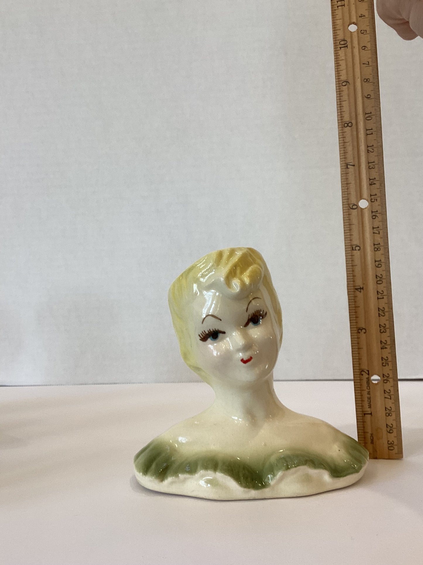 Pre Order - Custom Vintage Lady Head Vase - Beaded Tree