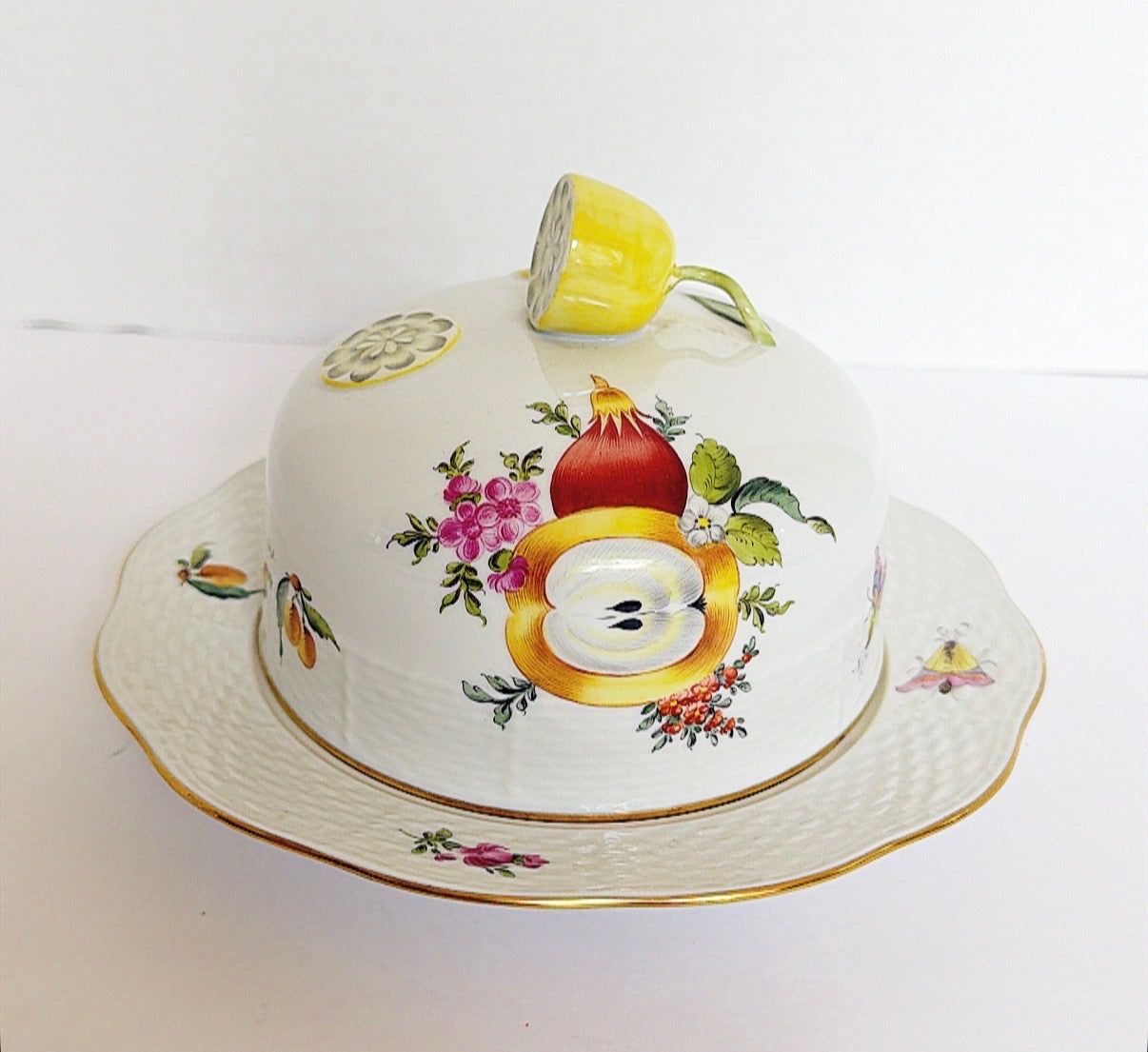 B11 - Herend Butter Dish with Lid - Garden Market