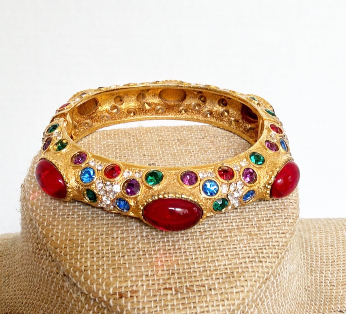 G11 - Gilded Bangle with Graphix Stones
