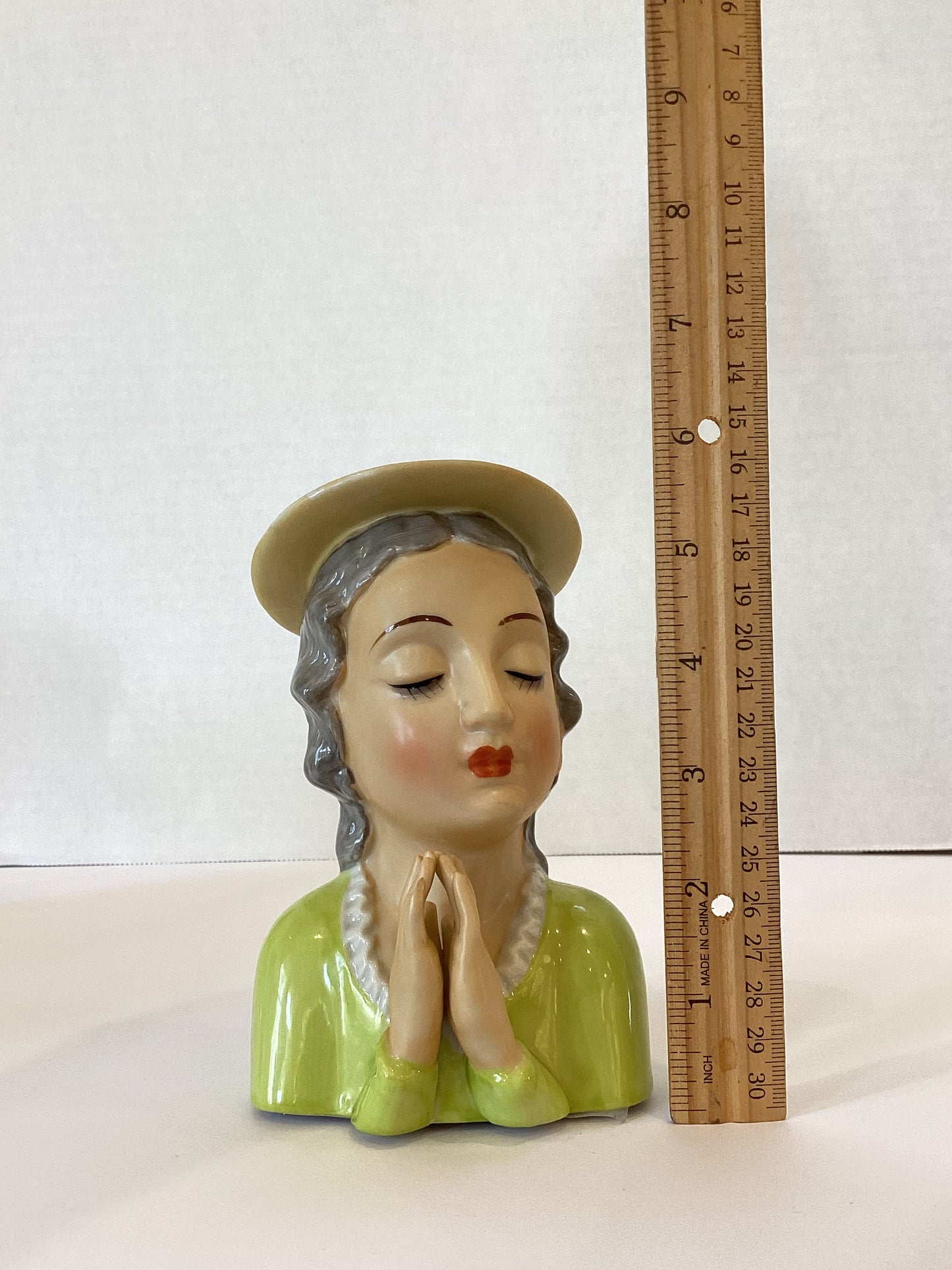Pre Order - Custom Vintage Lady Head Vase - Beaded Tree