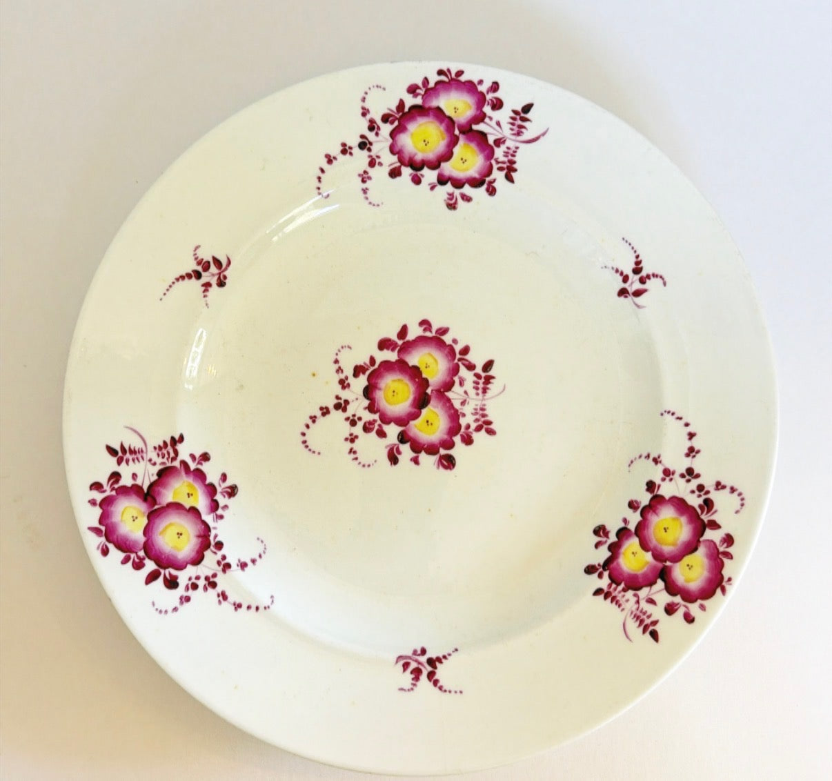 F4- Decorative Plate - Pansies