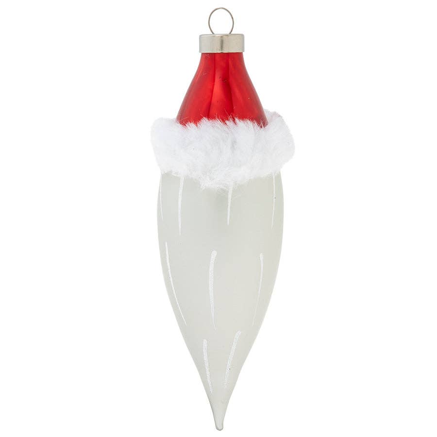 Holiday Glass Ornament – Sweet Santa Face