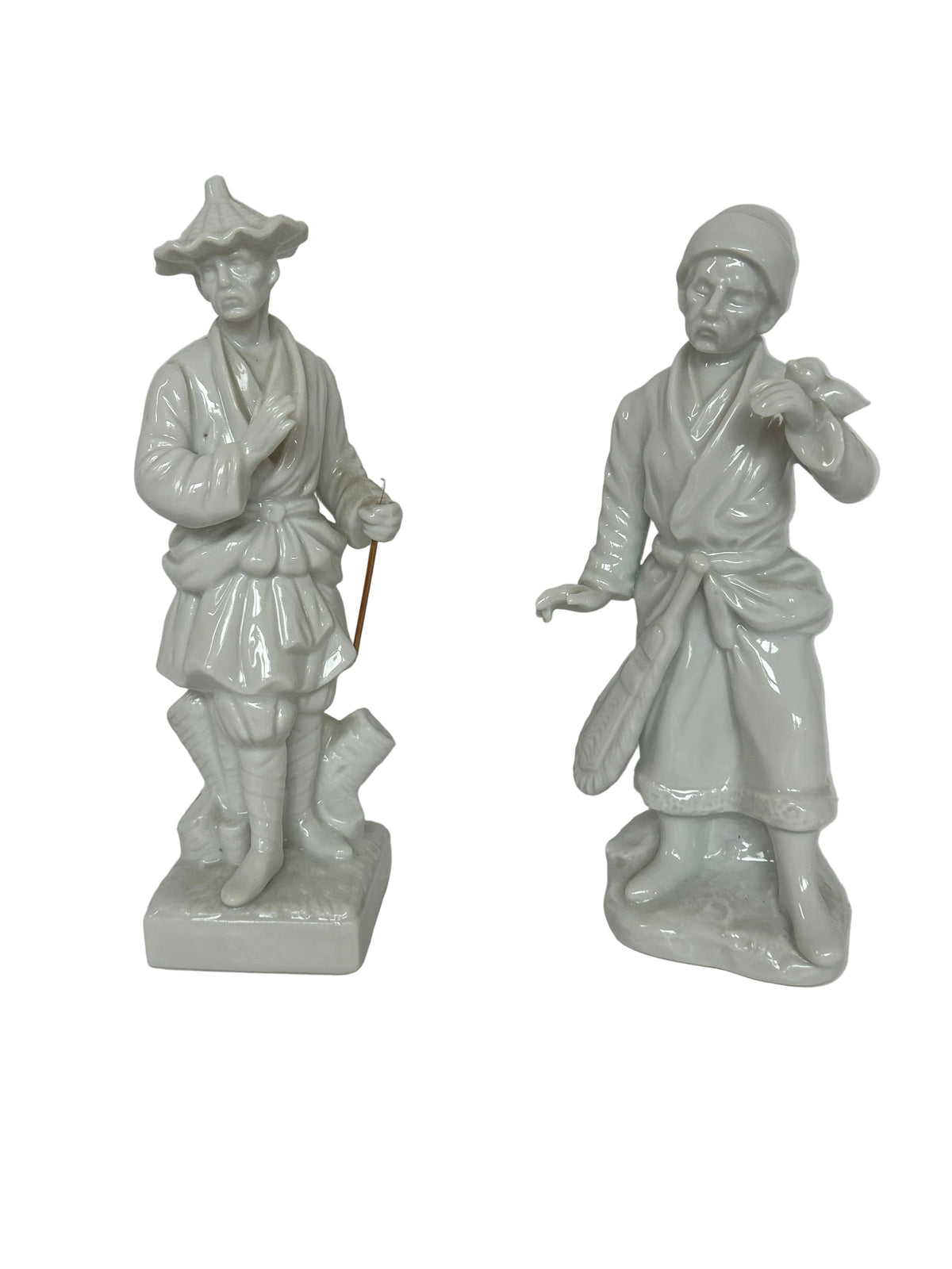 D8 - Blanc De Chine Fisher Man - Pair