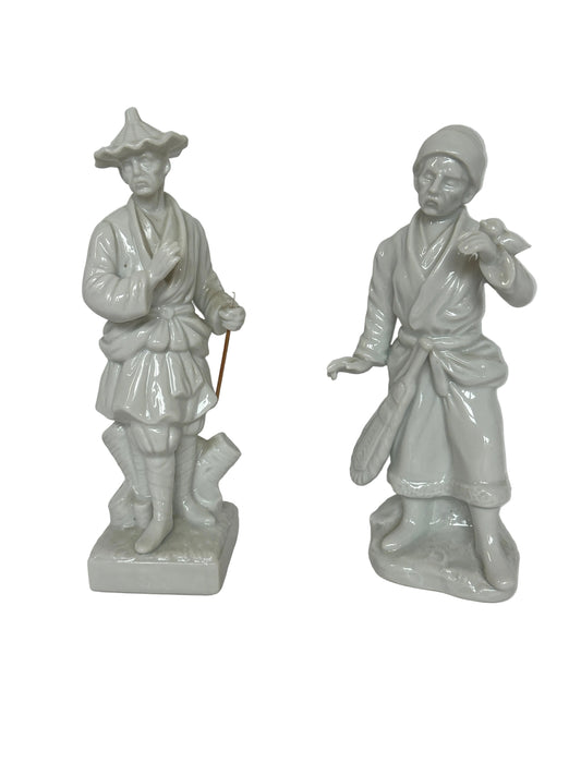D8 - Blanc De Chine Fisher Man - Pair