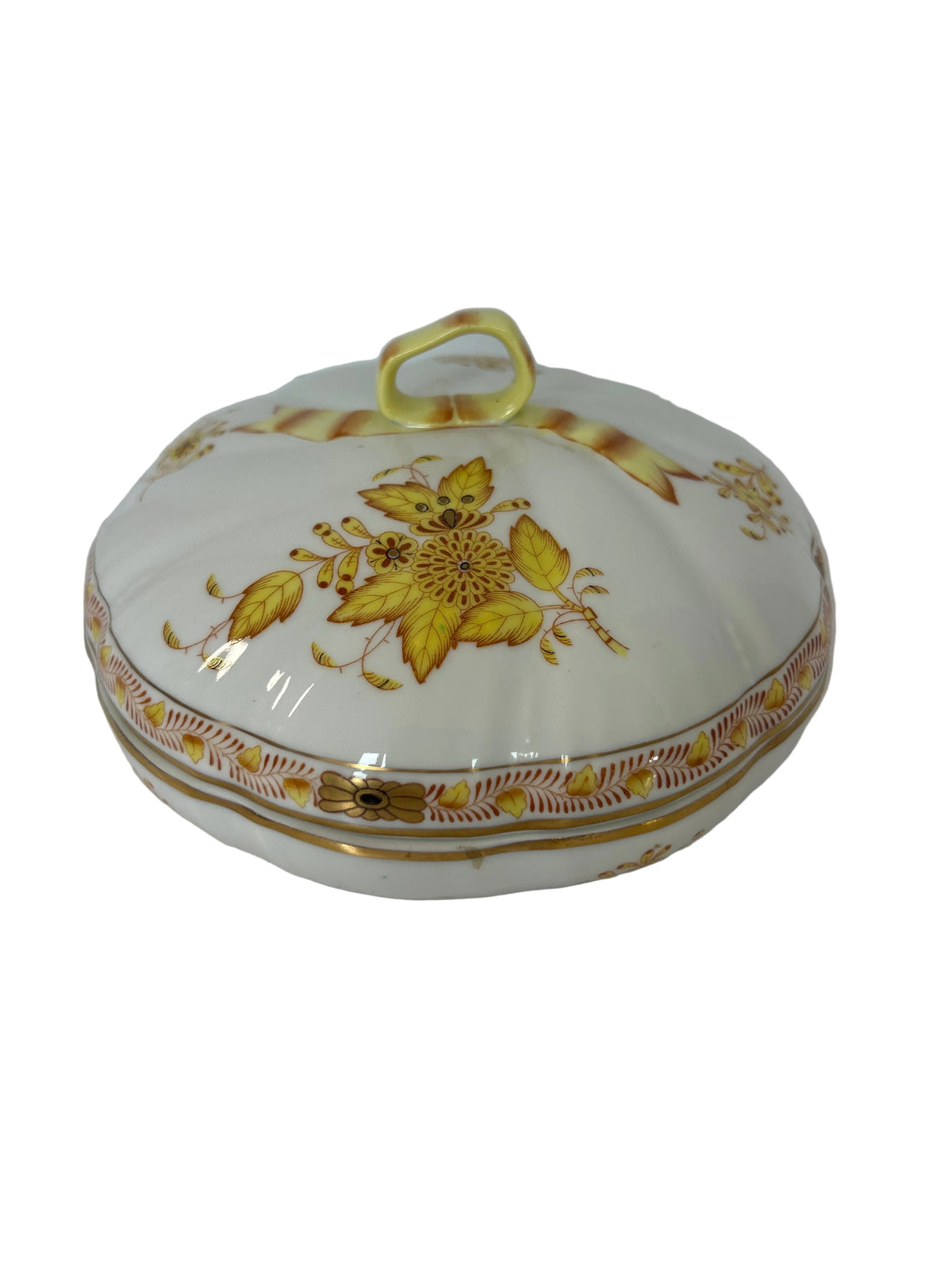 C7 - Herend - Chinese Banquet - Yellow - Candy Dish
