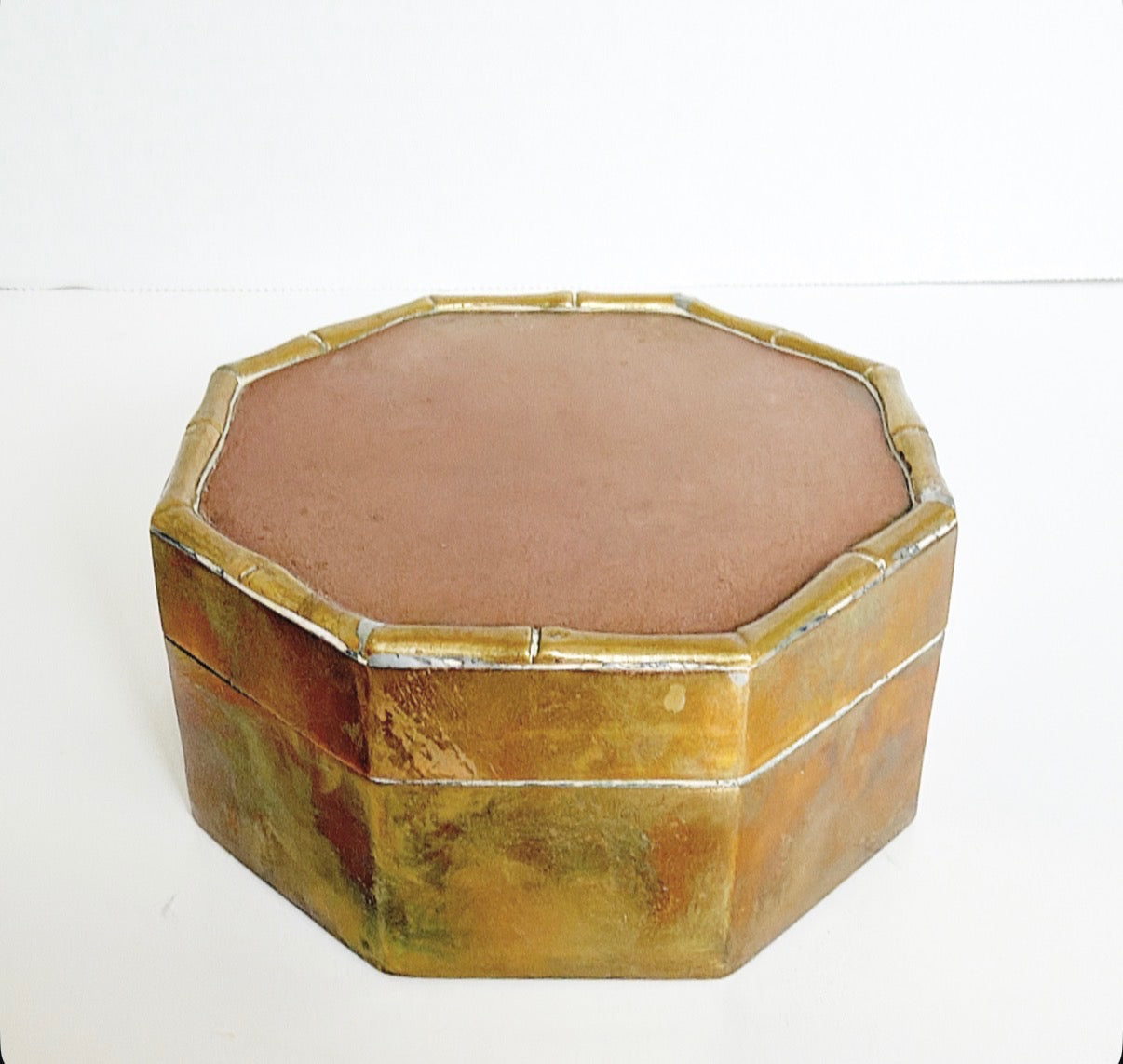 J10 - Brass Bamboo trimmed Box