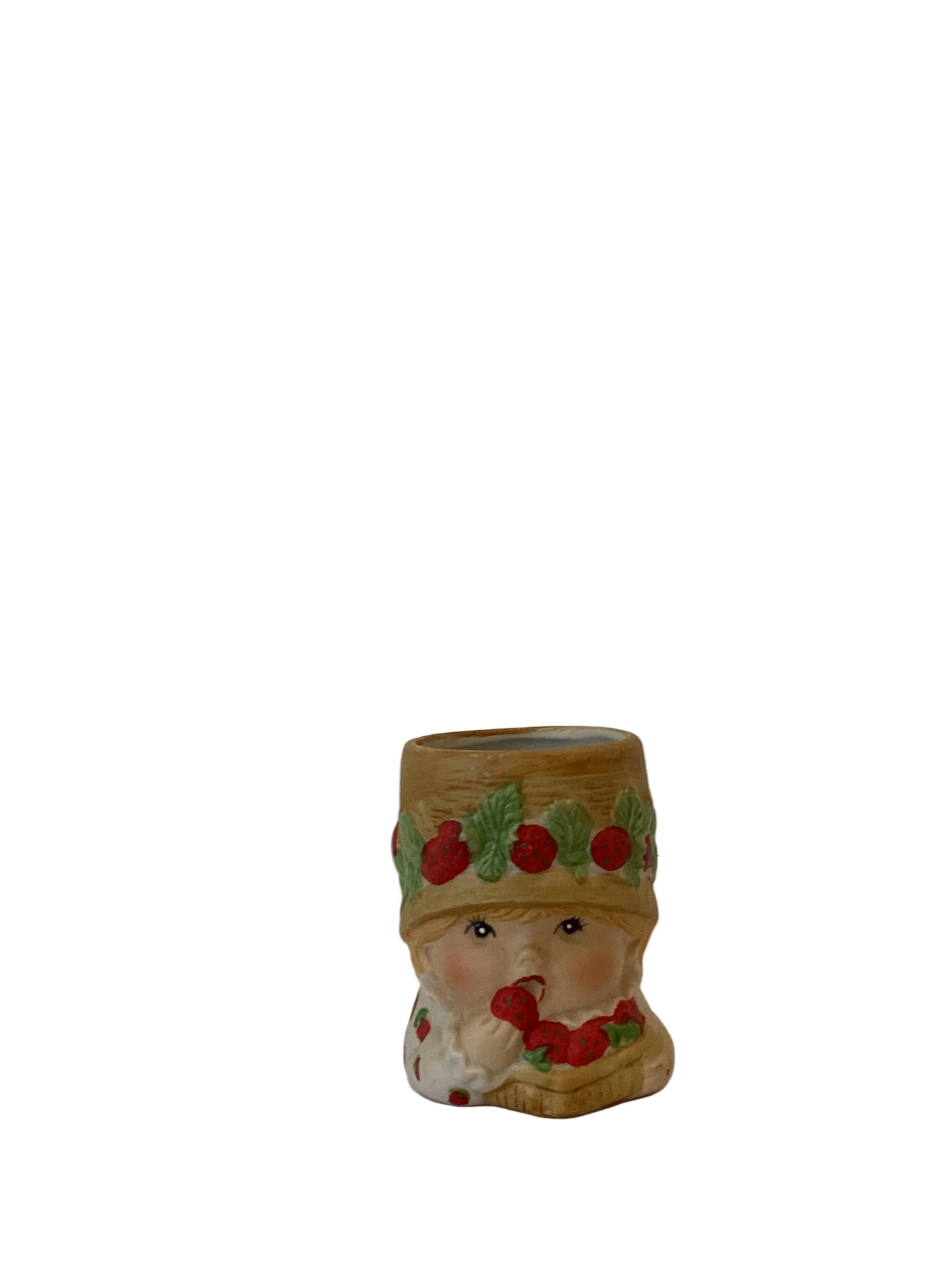 Pre Order - Custom Vintage Child Head Vase - Beaded Tree