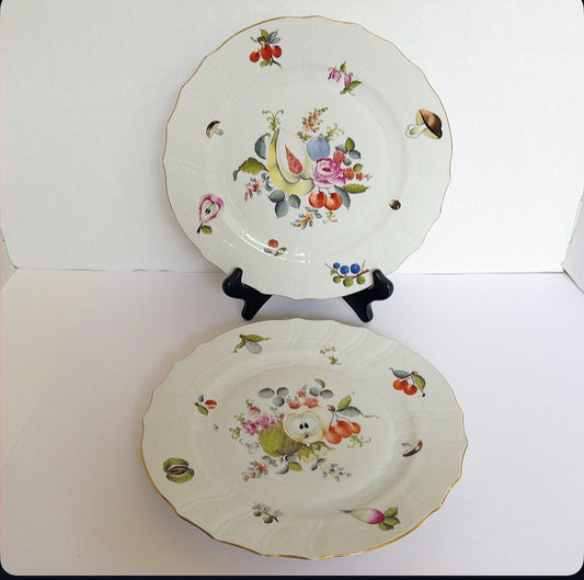 C11 -Pair of Market Garden Plates - Herend