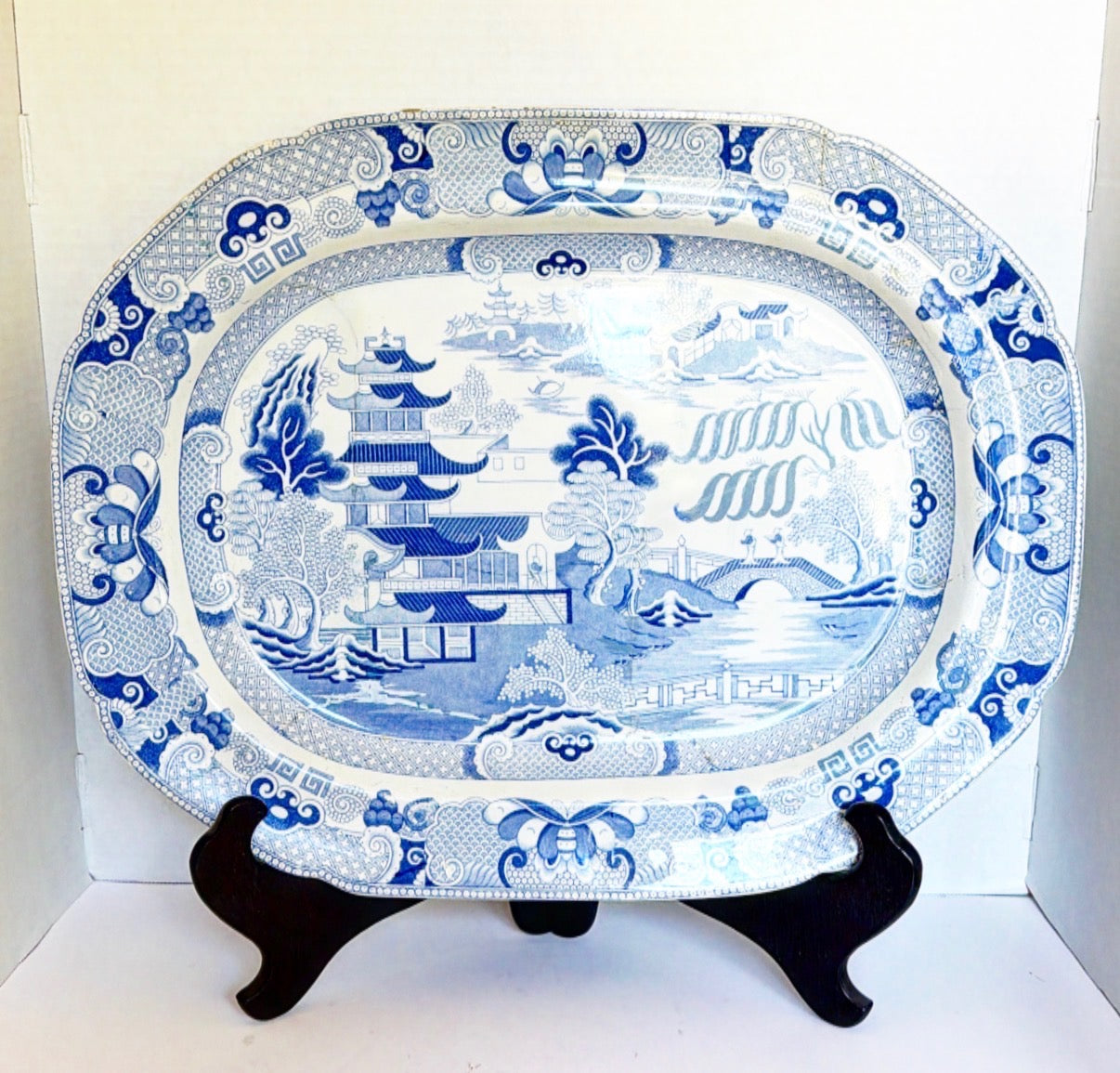 A5 - Blue and White Platter
