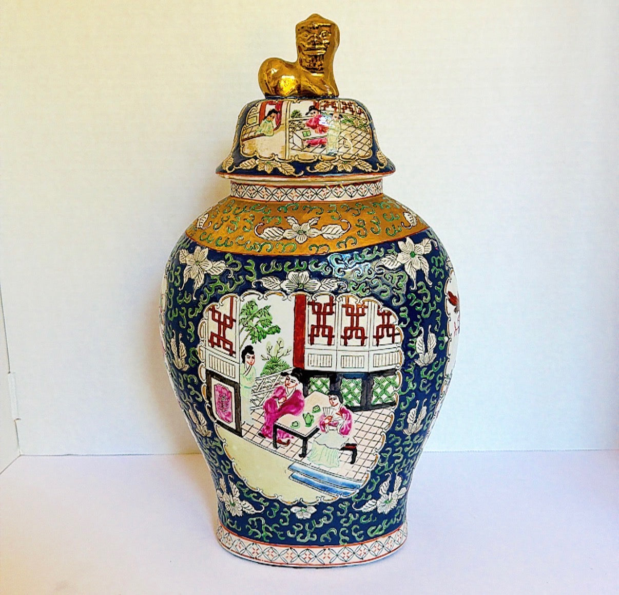 I2 - GInger Jar - Chinoiserie Motif