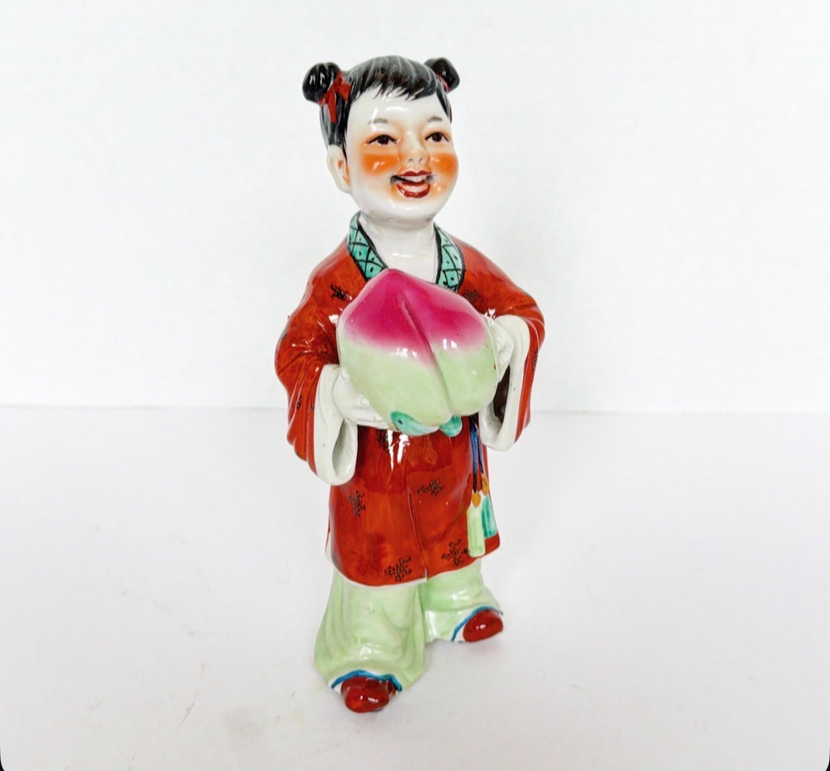 P6 - Chinoiserie Figure Holding Lotus Flower