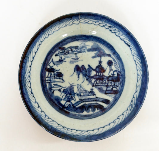 S8 - Blue and White Antique Plate