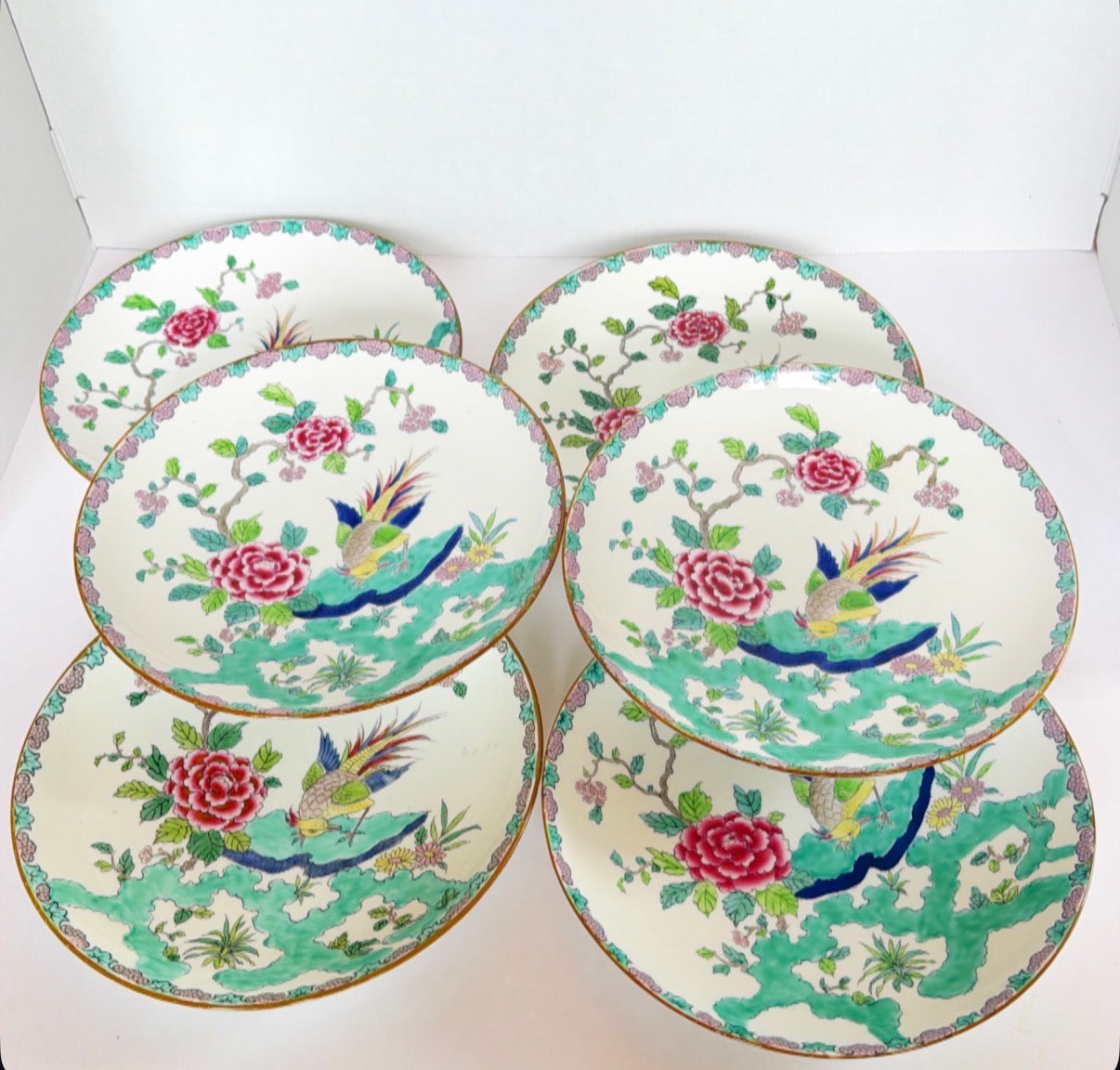 S10 - S/6 Bergdorff Staffordshire Plates