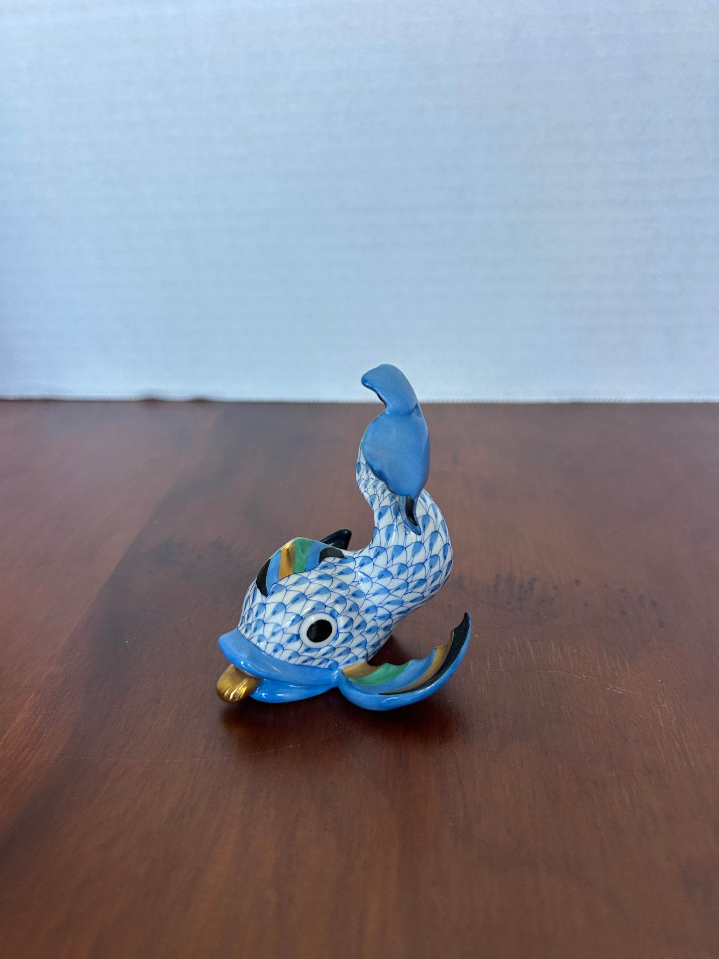 Y5 - Herend Porcelain Dolphin Figurine