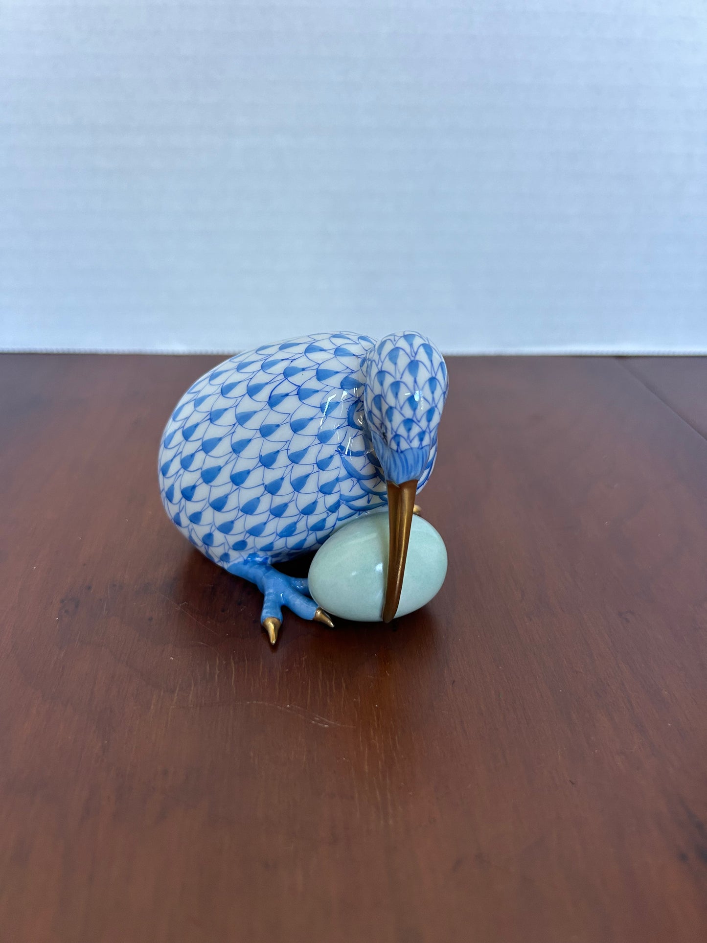 Z1 -  Herend porcelain kiwi bird and egg figurine