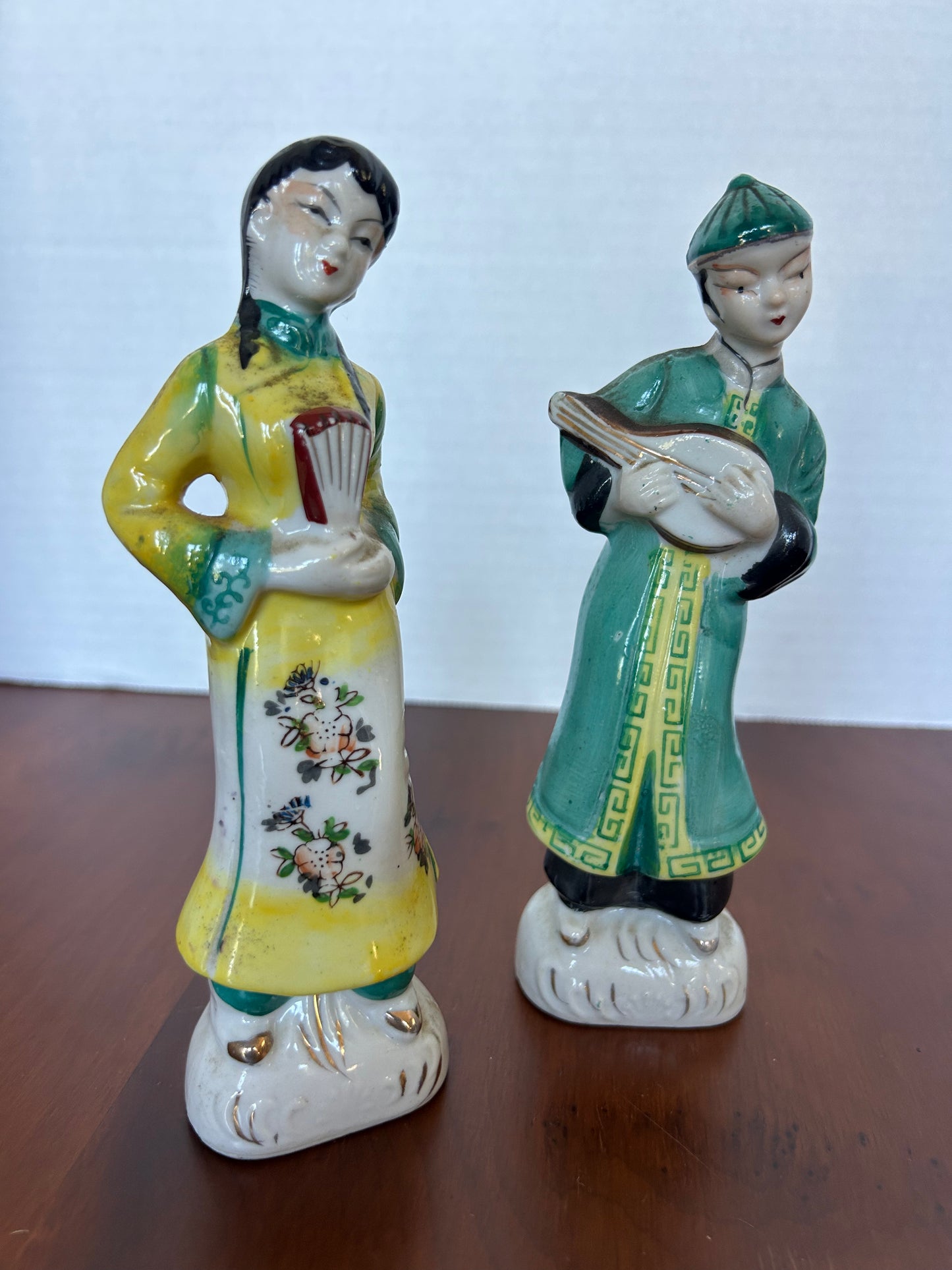 Z10 - Vintage Chinese Male and Female Figurines-A Pair