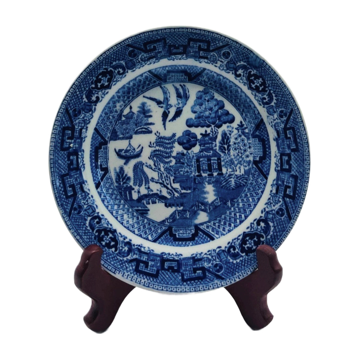 Vintage Blue Willow Bread & Butter Plate – Blue and White Transferware