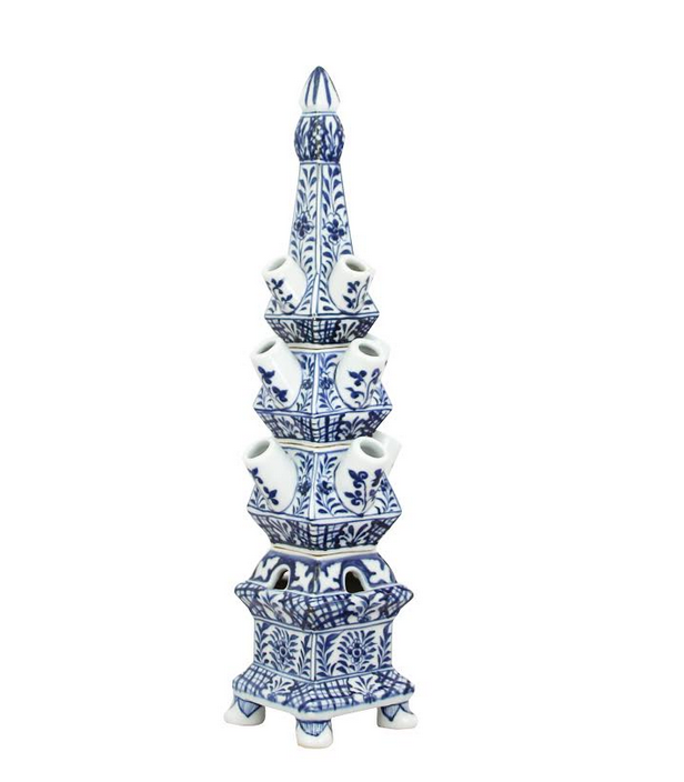 Original Blue and White Tulipiere: Large