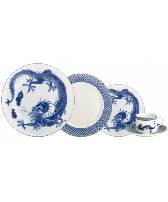BLUE DRAGON 5 PIECE PLACE SETTING